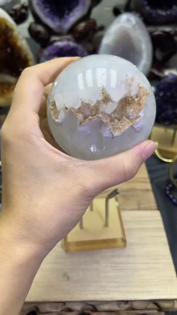 未镶嵌大型摆件（非配饰）紫晶230号开口笑