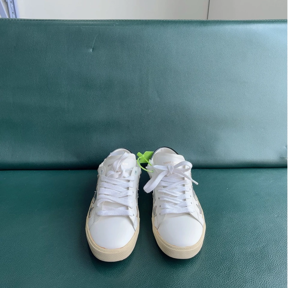 95新 YSL/圣罗兰 星星板鞋 35.5码 d四五六二