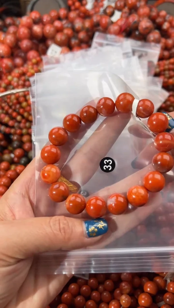 未镶嵌手串南红玛瑙12+