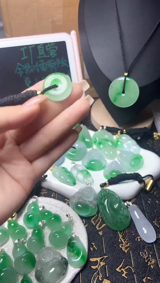 颈饰未镶嵌翡翠所见即所得，一图一物