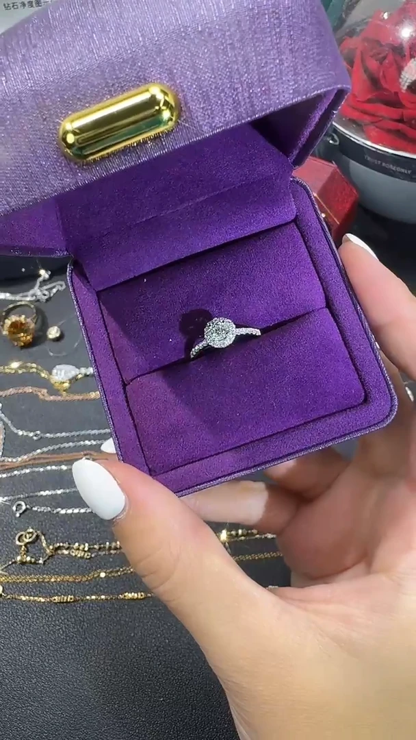 18K金镶嵌戒指/指环钻石18K钻石戒指镶嵌