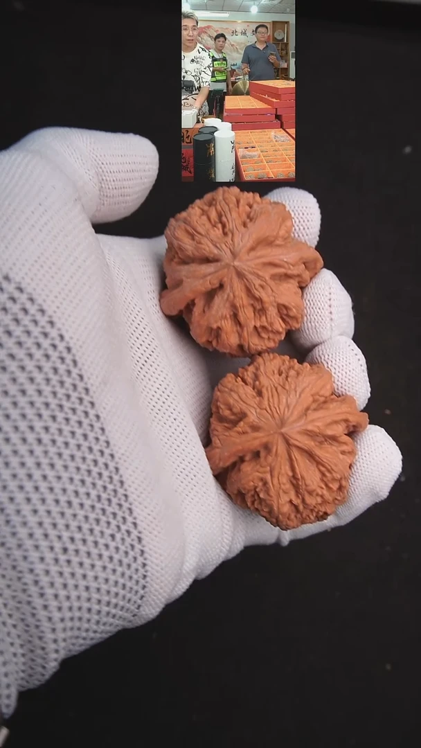 把件文玩核桃13号 45圆球大粗筋 全品