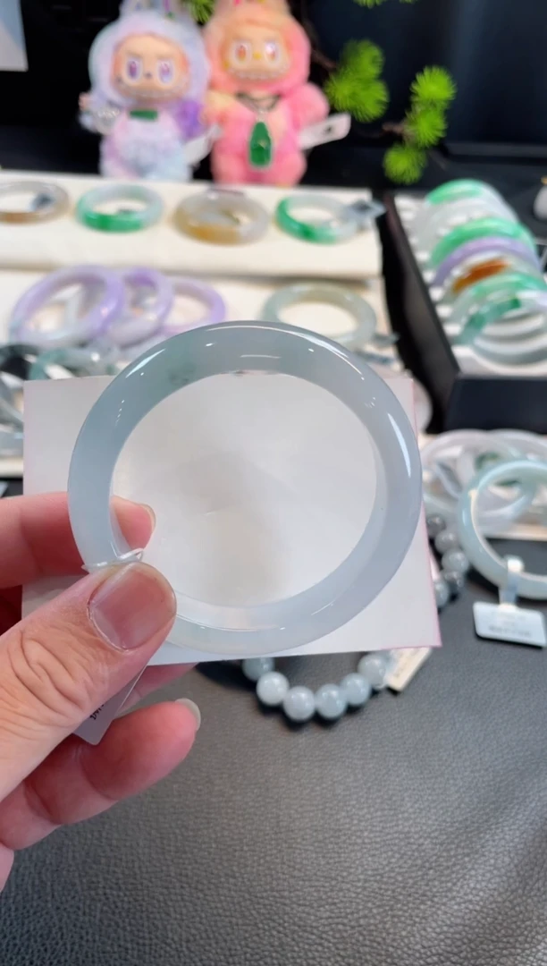 翡翠手镯未镶嵌57正圈