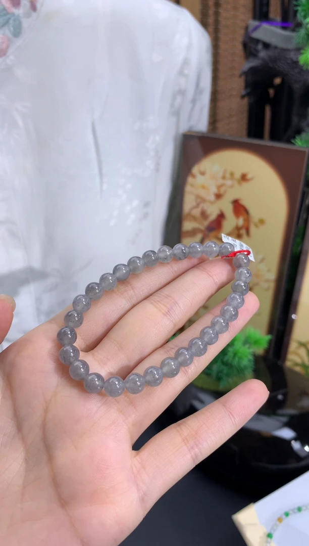未镶嵌手串翡翠卡6.3mm