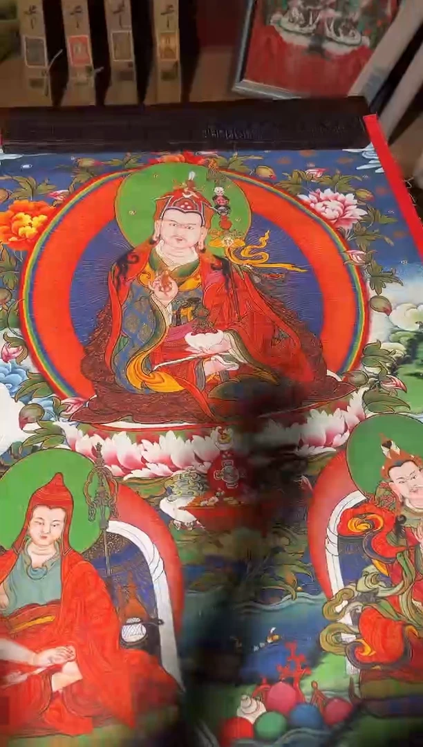 卷轴画卷轴画帅帅唐卡tk