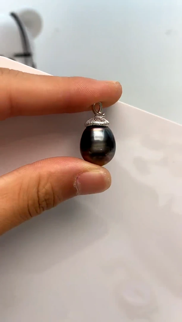 颈饰银S925镶嵌海水珍珠14.4