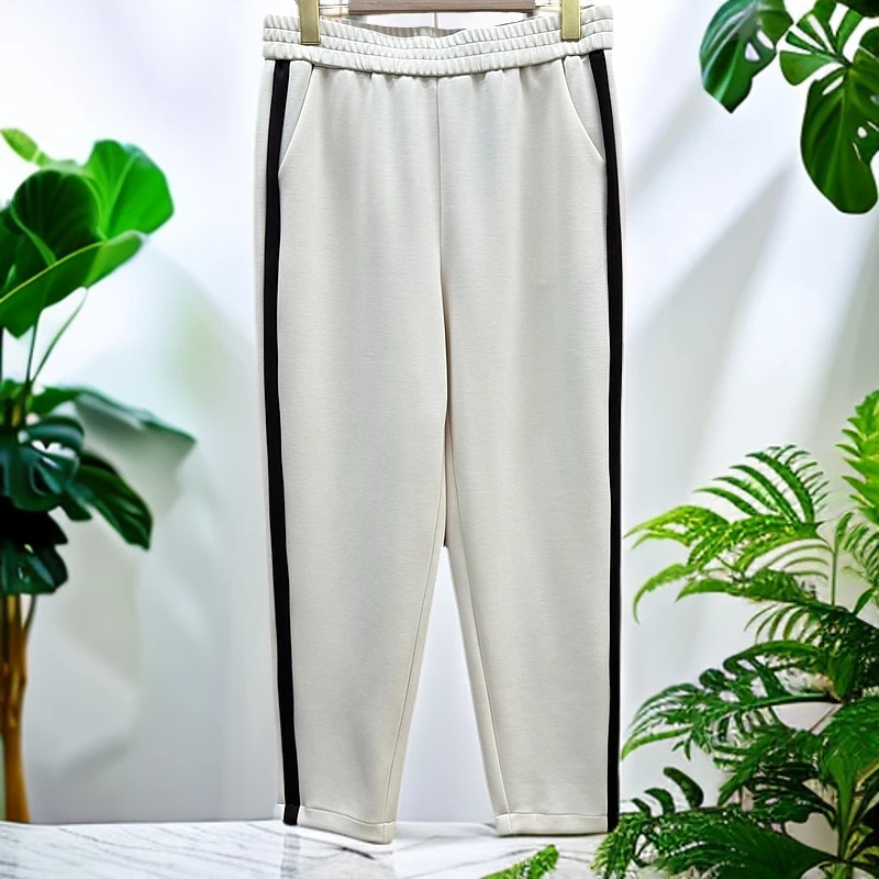 1216 薄款显瘦遮肉百搭洋气宽松大码女哈伦裤休闲运动