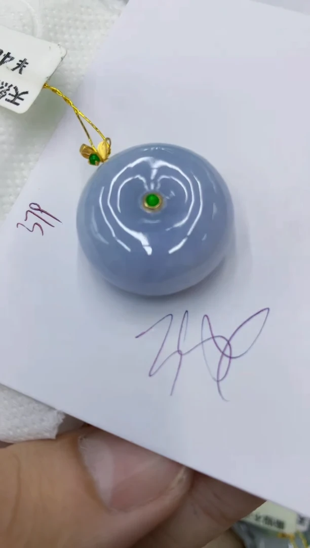 颈饰18K金镶嵌翡翠11111111111
