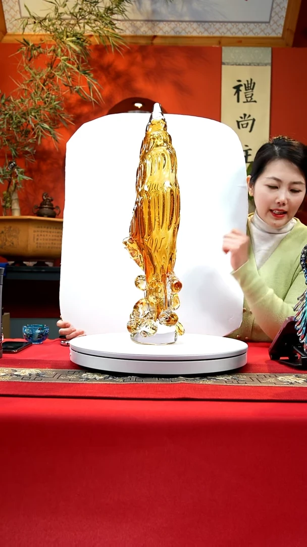 手工艺品琉璃海螺艺术摆件