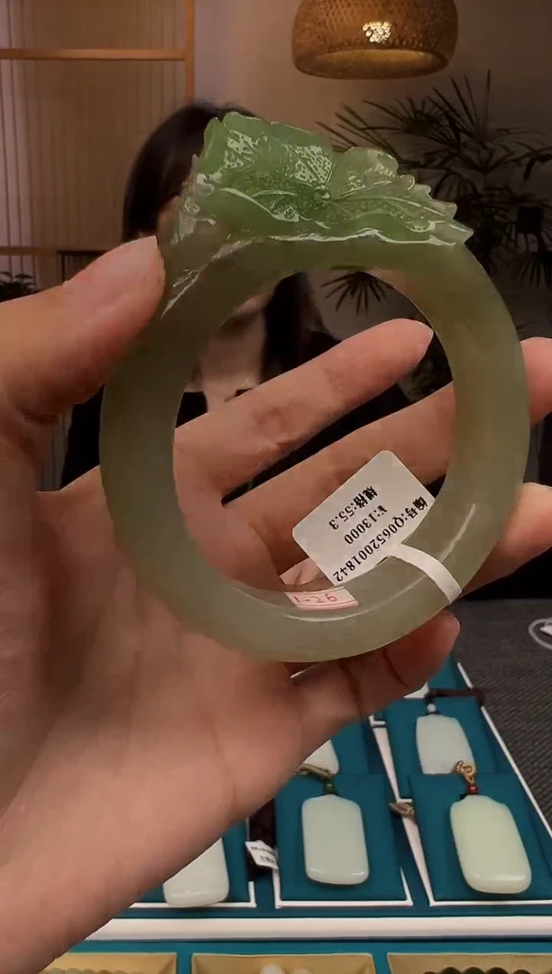 和田玉手镯未镶嵌Q 55.3