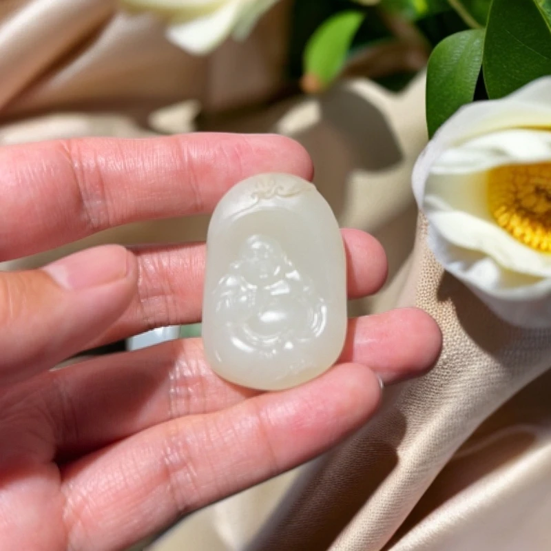 和田玉 雕刻弥勒佛