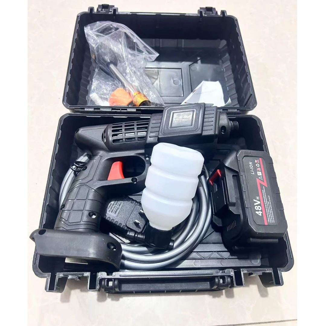 水枪芝浦洗车枪必须插在车载上使用和图片有点区别