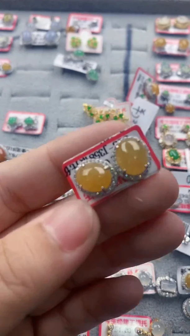 银S925镶嵌戒指翡翠444    6