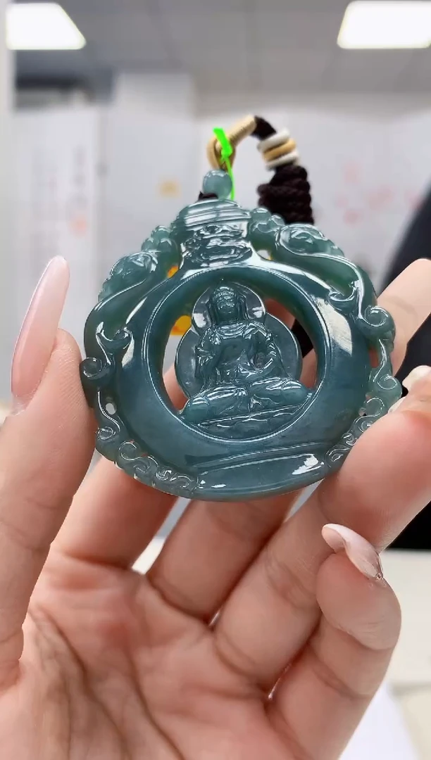 【闪购商品】定制翡翠未镶嵌5153lr-毛货挂件45