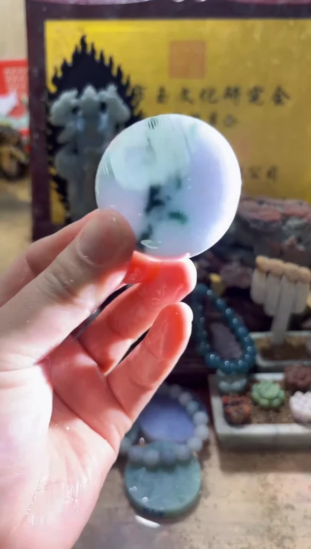 未镶嵌挂件翡翠A货常星7982