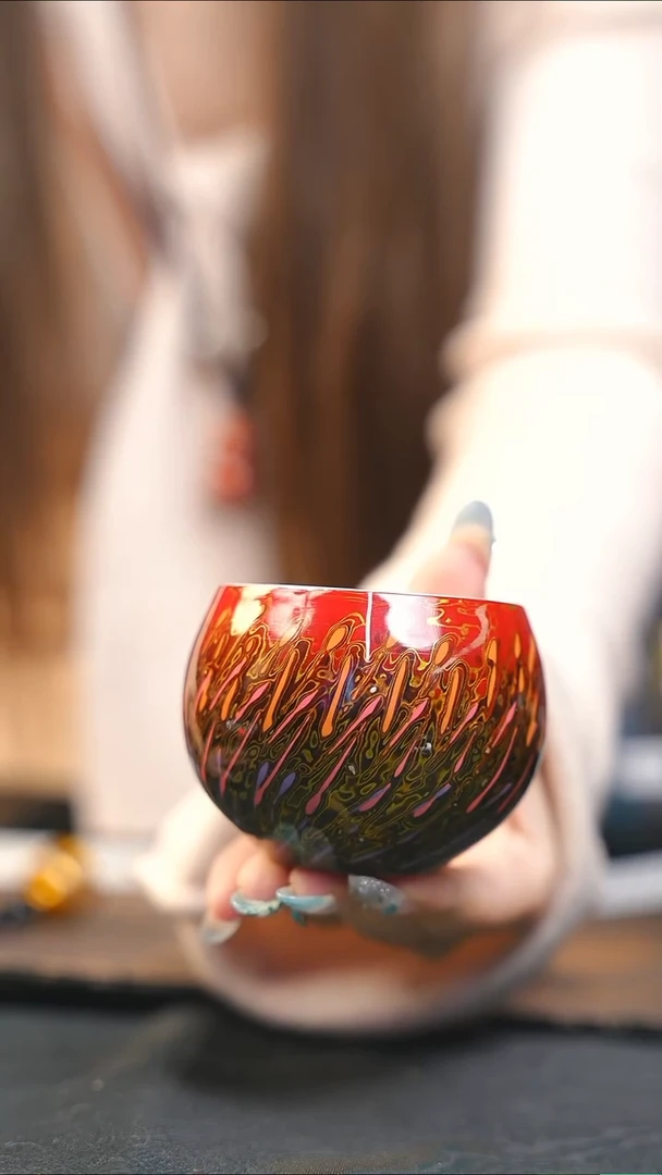 【闪购商品】WE228师兄严选大漆工艺建盏主人杯