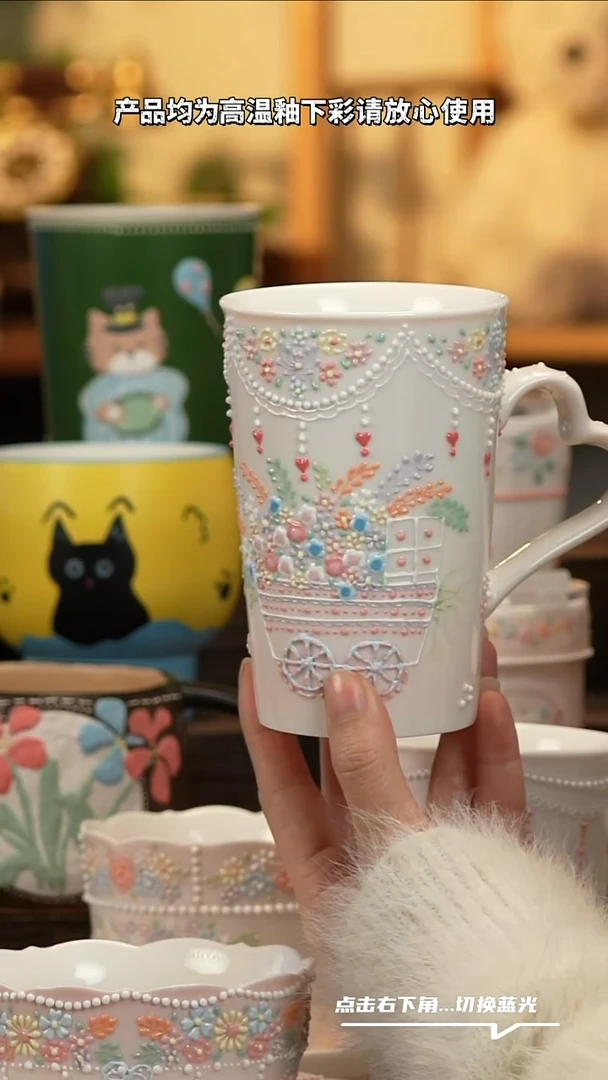 瓷片T052景德镇原创手工陶瓷