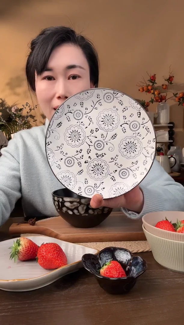 【闪购商品】瓷片8.2影响手绘花盘微瑕