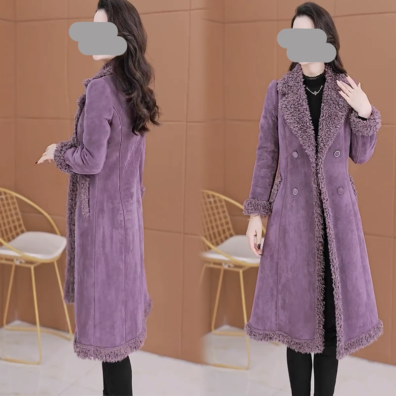 2025女西装领女装修身型温柔气质大方中长款外套时尚加厚气质大衣