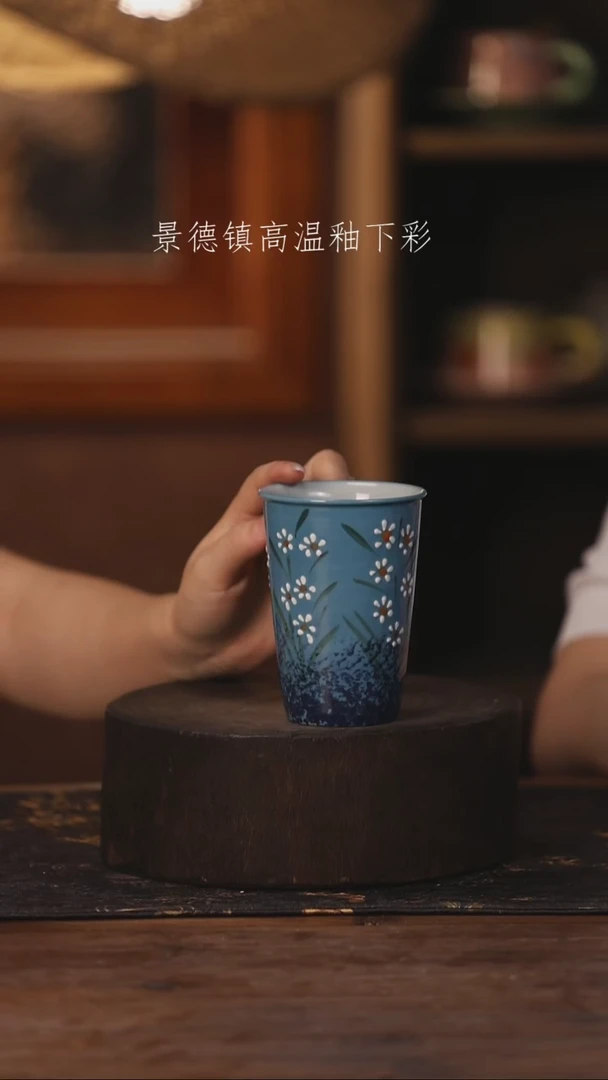 陶瓷景德镇高温釉下手绘陶瓷462