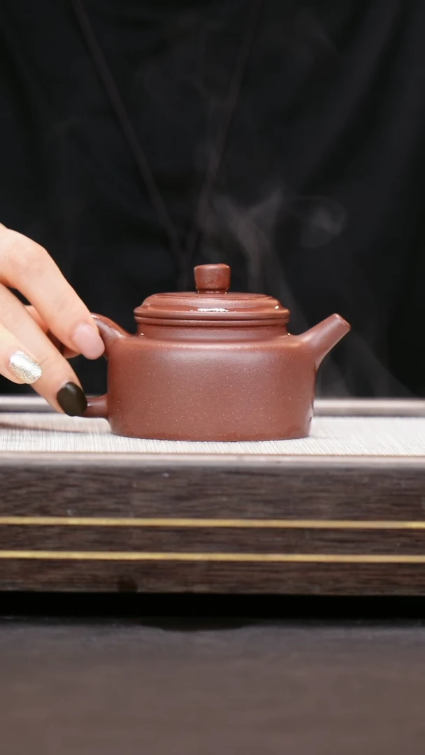 茶壶紫砂紫泥  小德钟