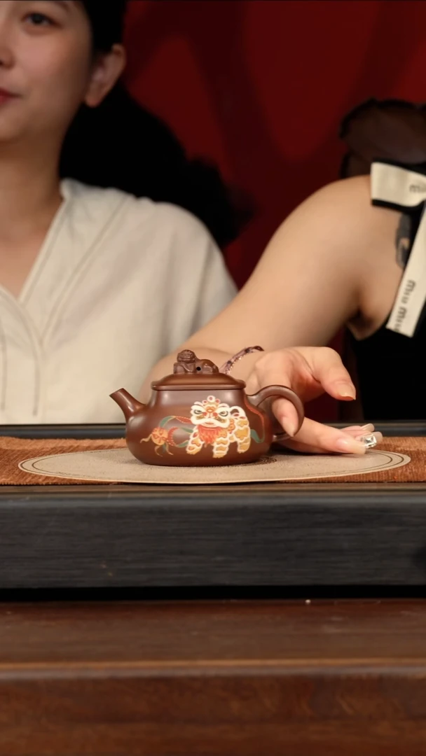 茶壶紫砂宜兴紫砂YF 彭年紫泥 乾坤 180cc