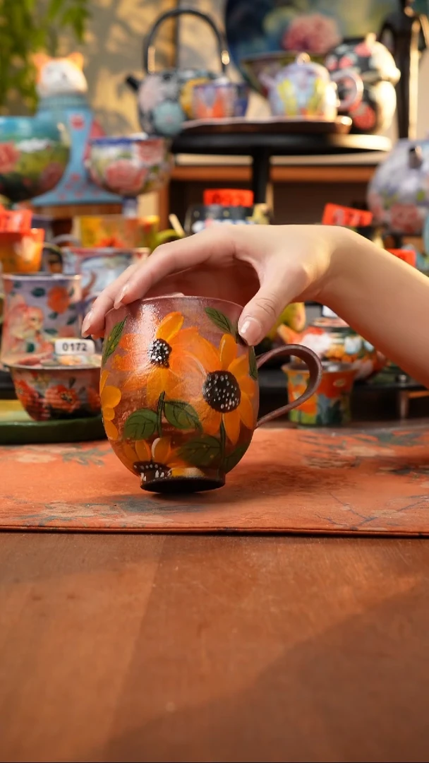 瓷片景德镇手工手绘357