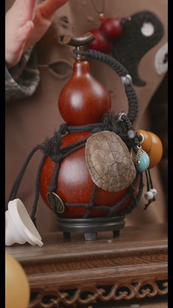 【闪购商品】280号精品天然大漆工艺防渗内胆酒葫芦~