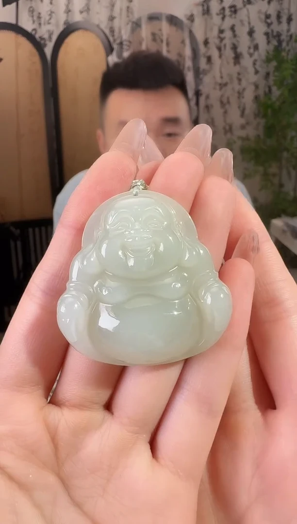 和田玉未镶嵌颈饰佛公19