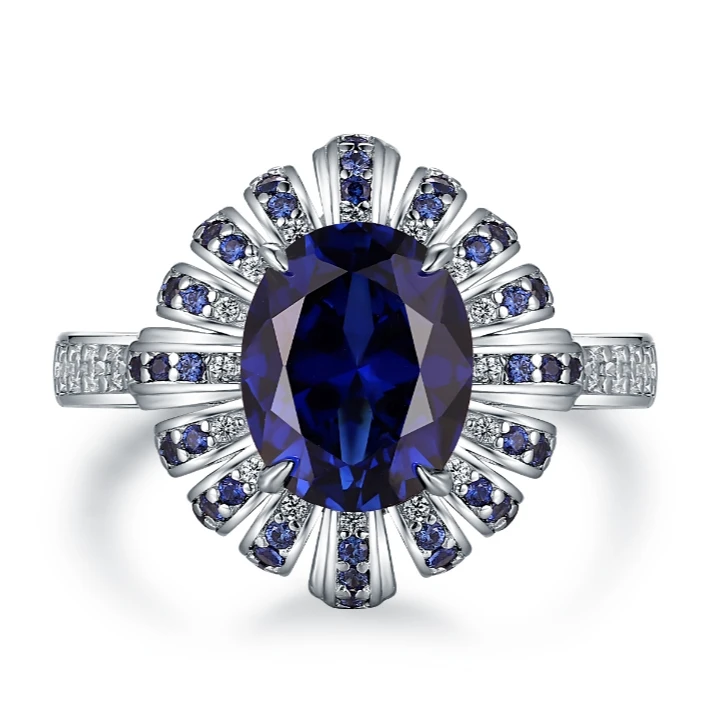 培育蓝宝石【大奇专属】s925戒指 3ct左右 JSWL052624