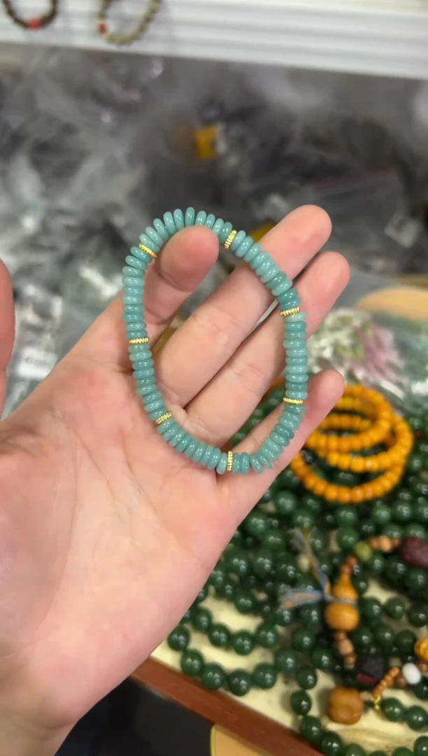 【闪购商品】天河石手链未镶嵌老矿天河石蝶珠款手链[0634]