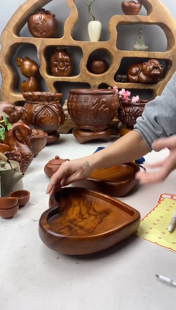 香樟木A41爱心盘/尺寸