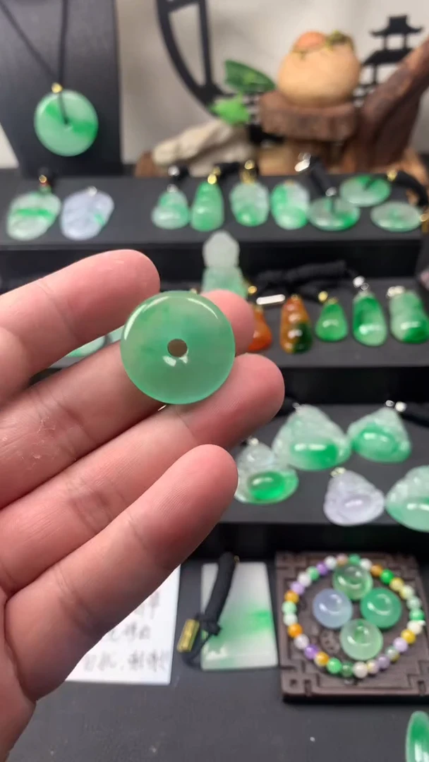 颈饰未镶嵌翡翠所见即所得，一图一物