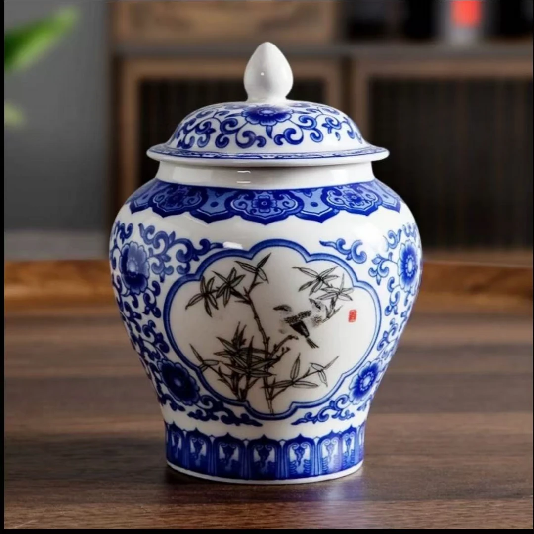 节节高升仿古将军茶叶罐【d154】。。。。。