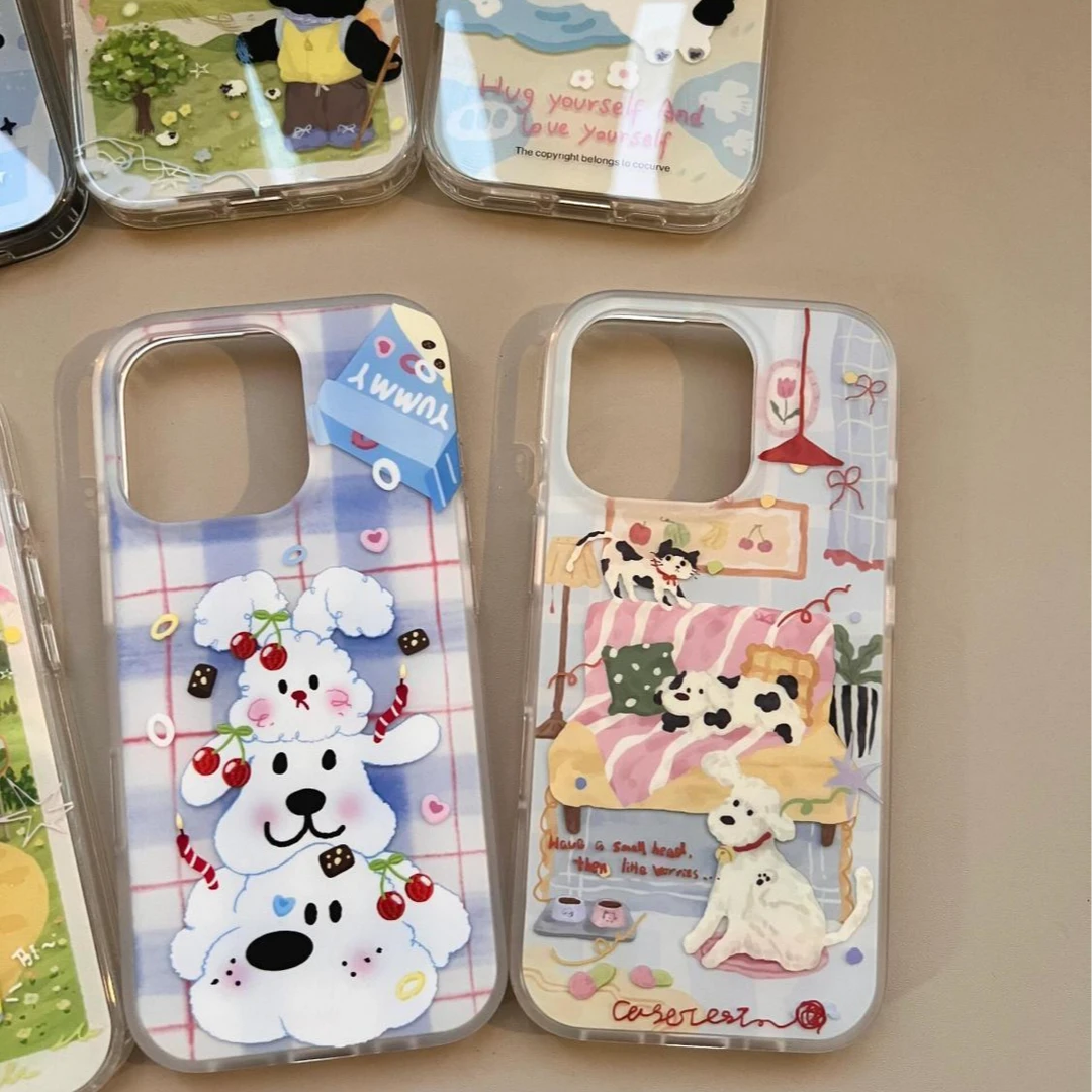 适用苹果15手机壳12/13/14ProMax卡通iPhone16/INS风15Plus网红xr