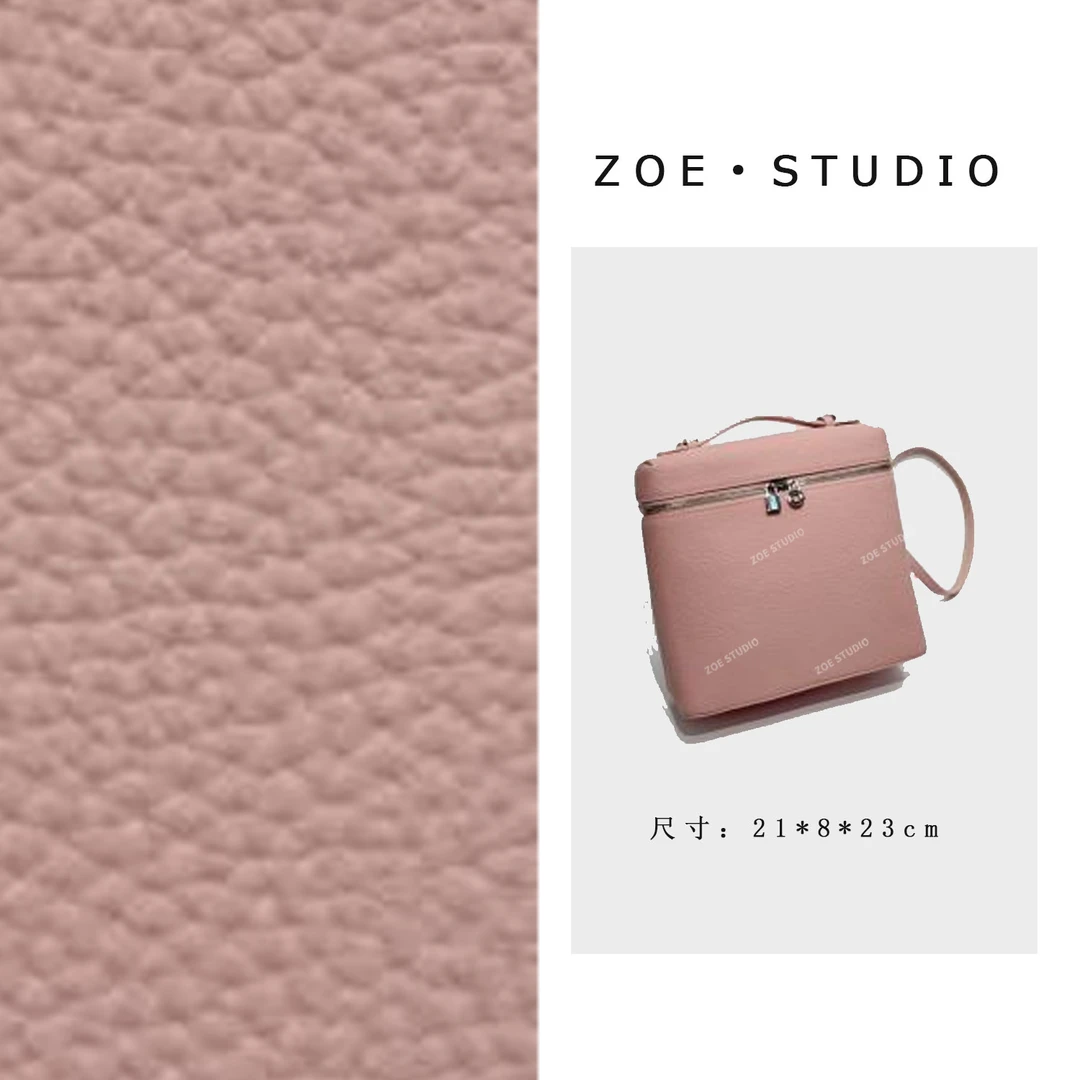 【佐伊甄选】XKY-7303-粉色轻奢女士时尚小众真皮单肩挎包