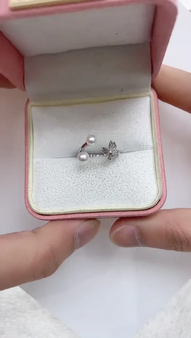 【闪购商品】海水珍珠戒指银S925镶嵌海水珍珠戒指