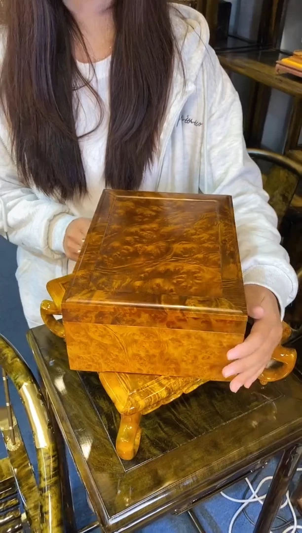 乌木类箱金丝楠瘤疤首饰箱