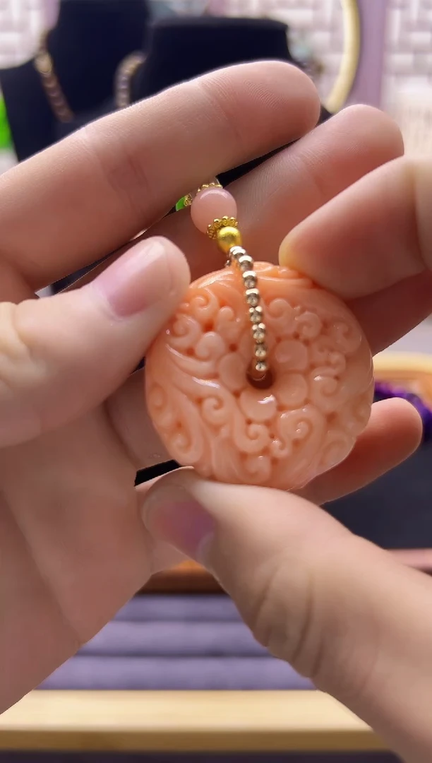 【闪购商品】玛瑙/玉髓颈饰14K金镶嵌X312