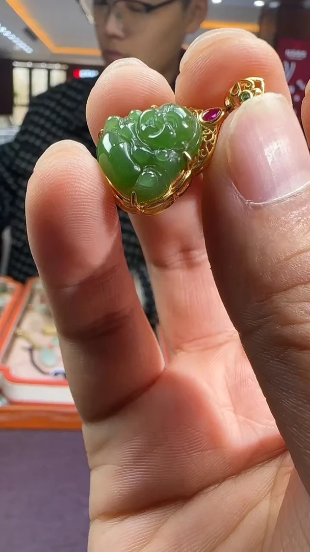 未镶嵌和田玉挂件【陆1225】78 7023