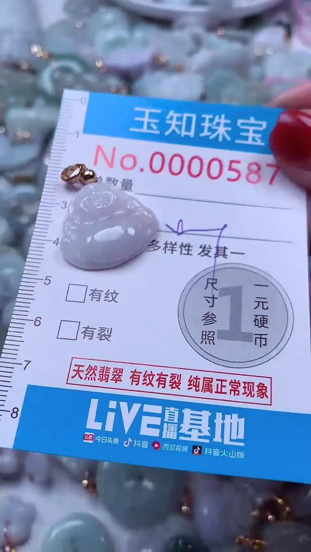 吊坠(不含链)未镶嵌翡翠587