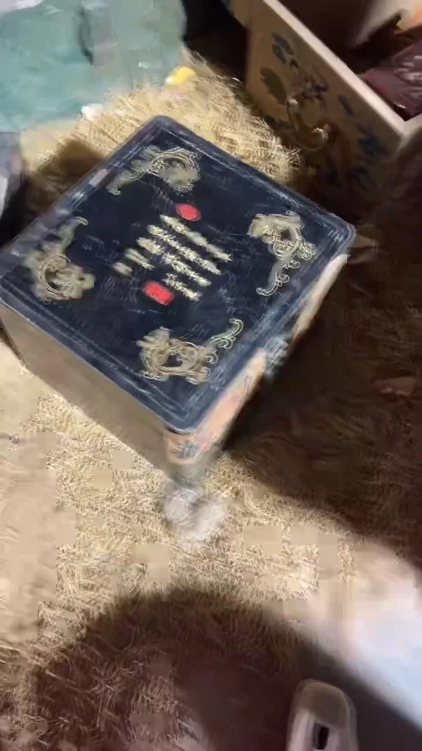 香榧木闷包黑色正方形大盒子