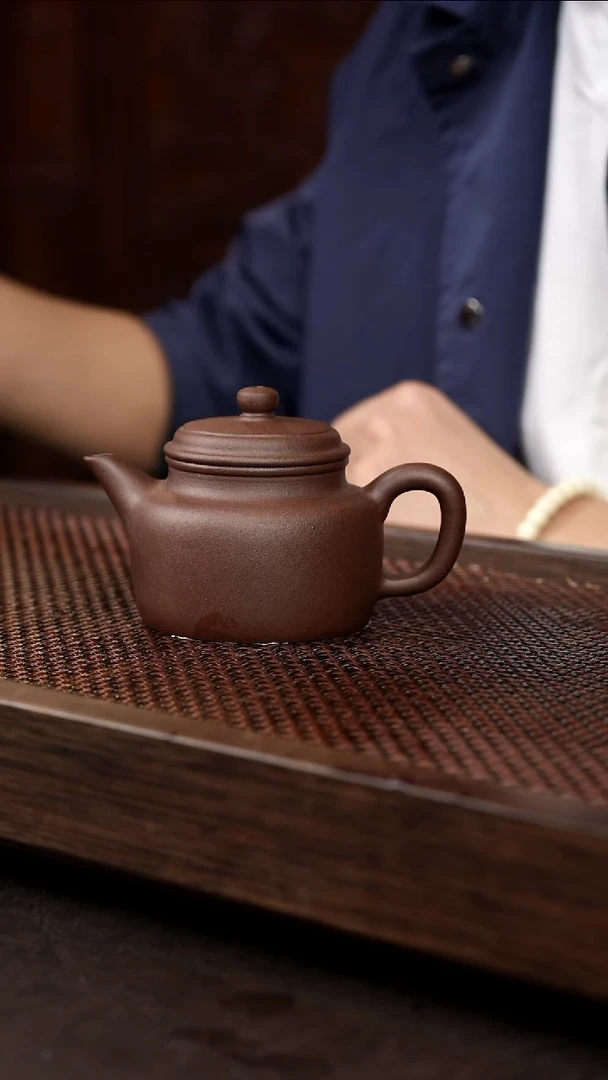 茶壶紫砂1-2紫泥剑流德钟