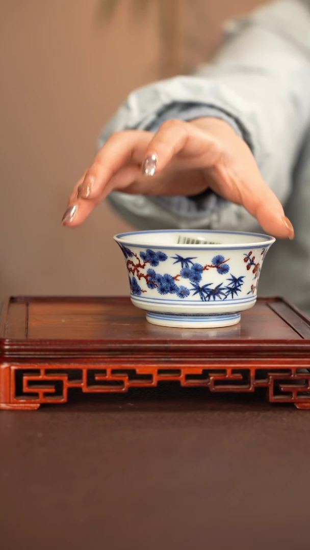 【闪购商品】杯子永明尚玩景德镇手工手绘陶瓷+-