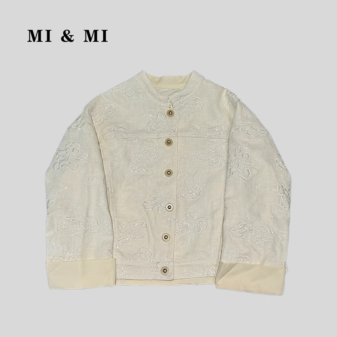 MI & MI 春季上新国风刺绣亮片短外套 2502-055