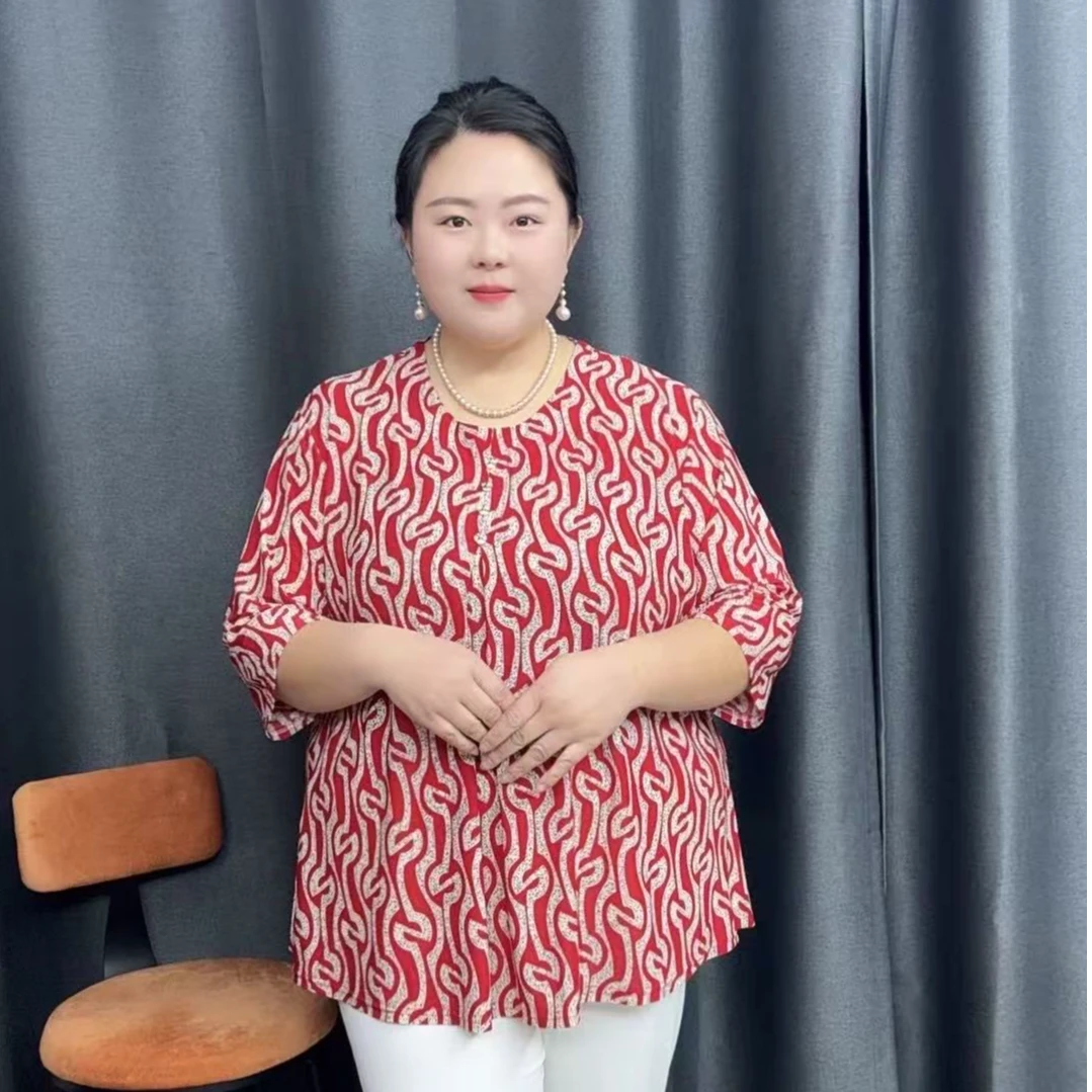 120-260斤特大码加肥加大中老年洋气百搭显瘦减龄T恤上衣冰丝短袖