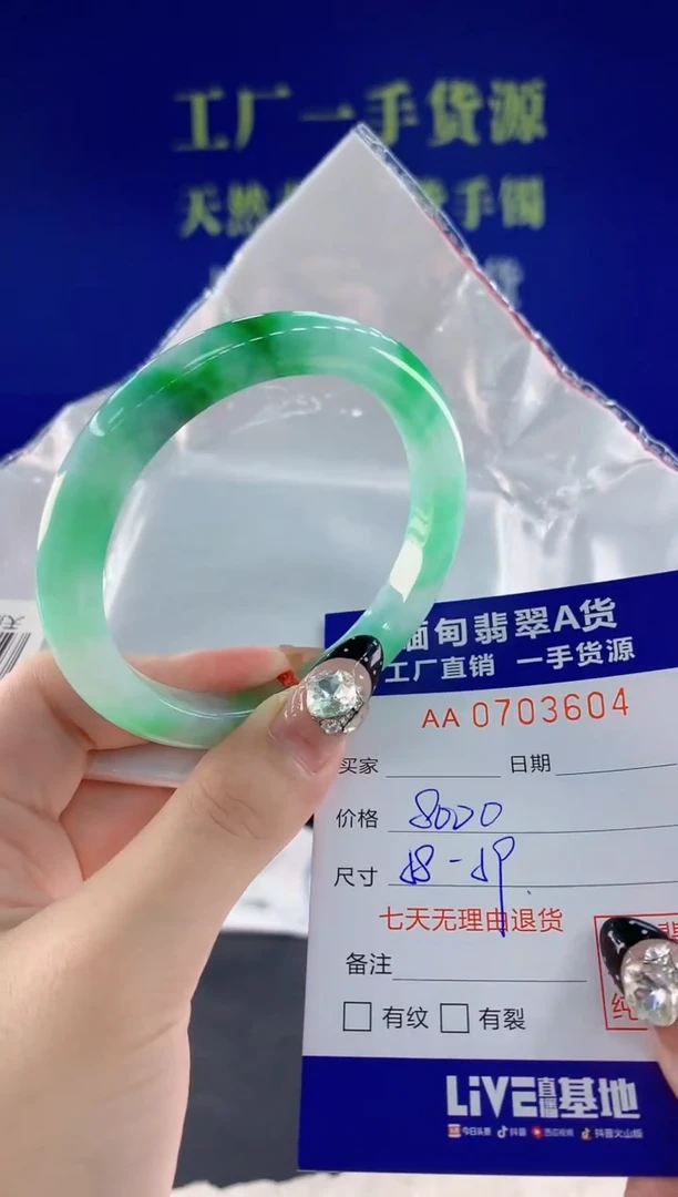 未镶嵌手镯翡翠04天然翡翠A货