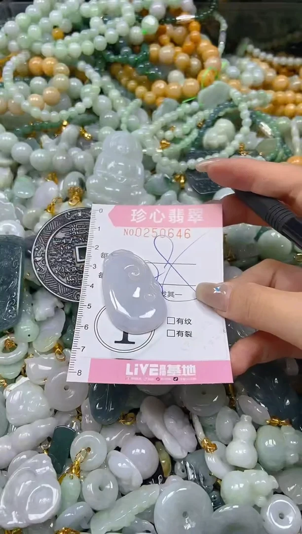 翡翠未镶嵌颈饰闪购0250646