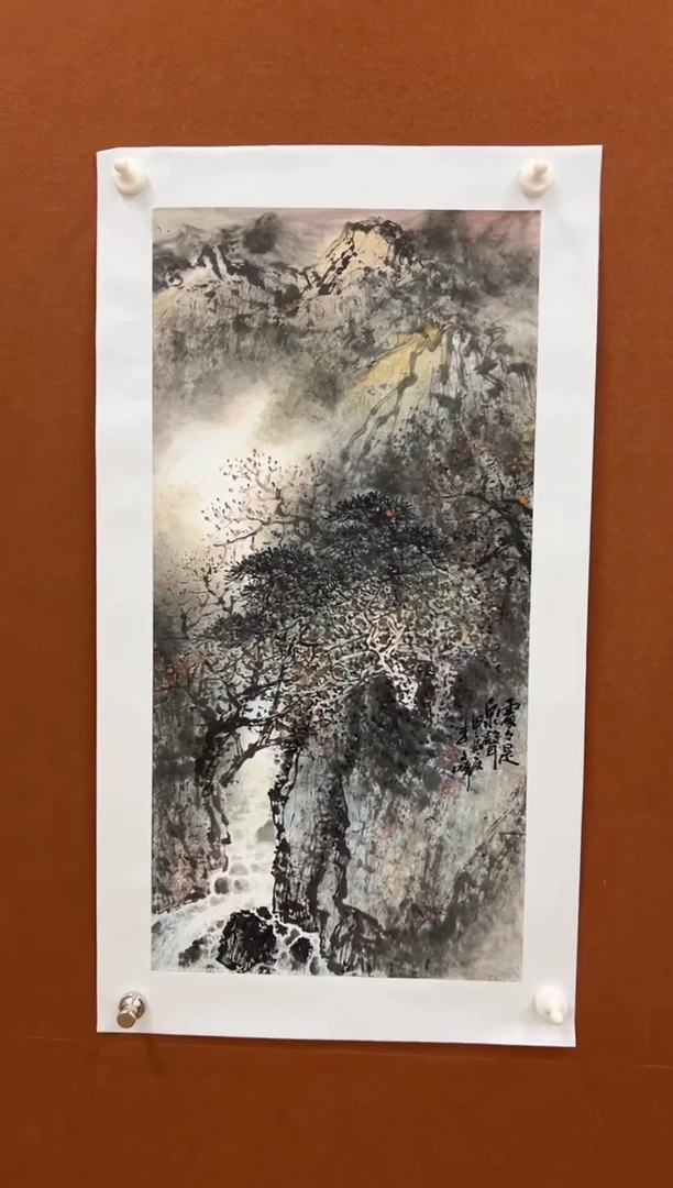 国画李文峰四尺四开水墨山水