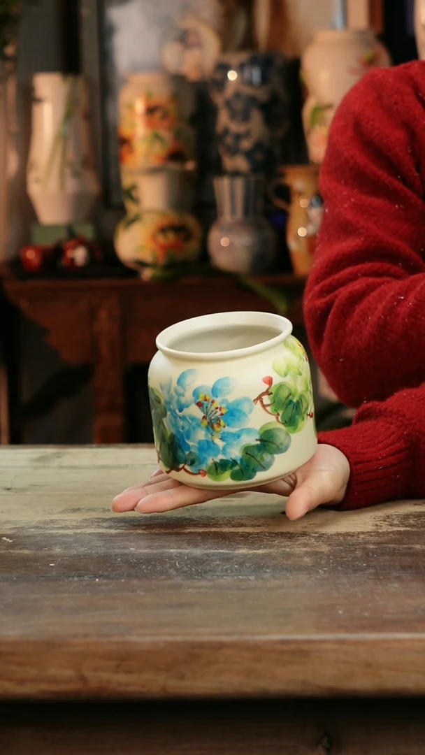 【闪购商品】瓷片景德镇纯手工釉下彩精品花瓶